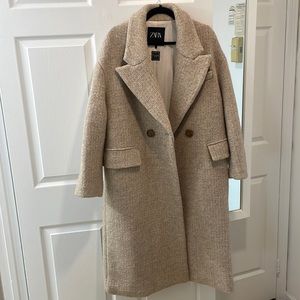 Oversized wool long coat